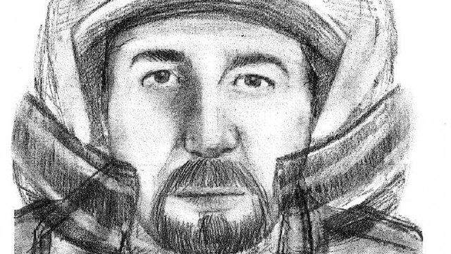 Artist's impression of man sought in connection with Alps murders