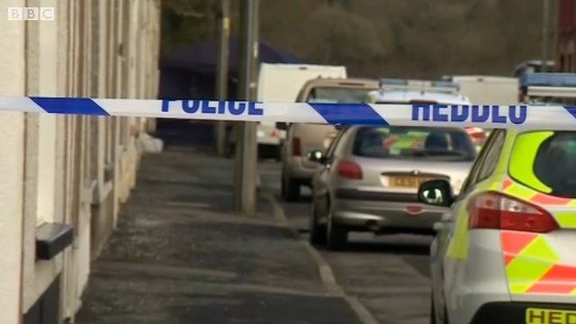 Police cordon off street