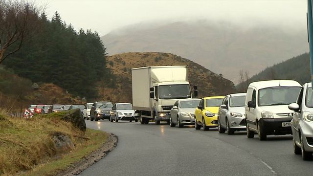 Trafaig air an A83