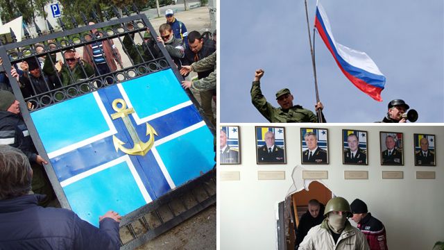 Sevastopol navy base stormed