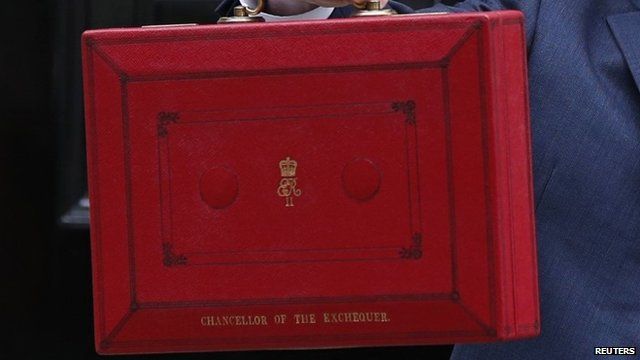 Red Budget briefcase
