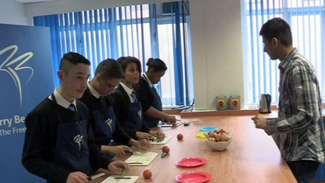 Learning to cook Balti curry in Birmingham