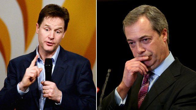 Nick Clegg and Nigel Farage