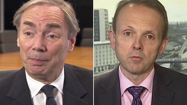 Sam Laidlaw (L) and Alistair Phillips-Davies