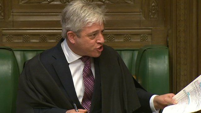 John Bercow at PMQs