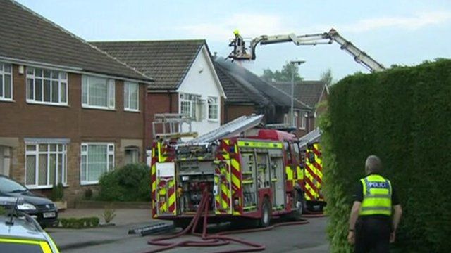 Garforth fatal house blaze investigation under way - BBC News