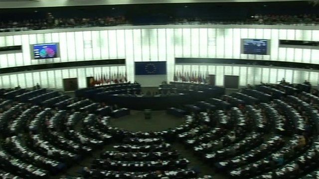 European parliament in Strasbourg