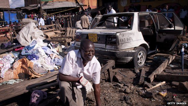 A member of the Kenyan bomb squad