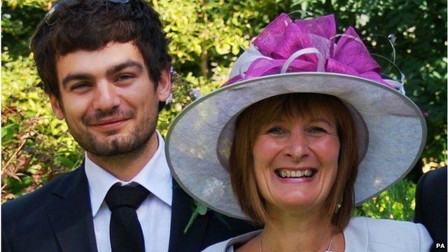Gareth Huntley with mum Janet Southwell