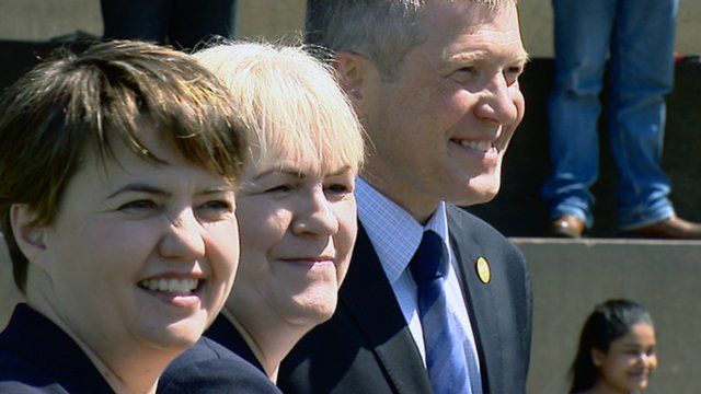 Ruth Davidson, Johann Lamont and Willie Rennie
