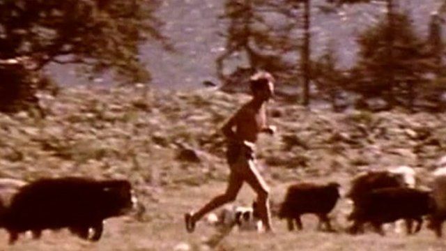 Former record-holder Joss Naylor running in 1986