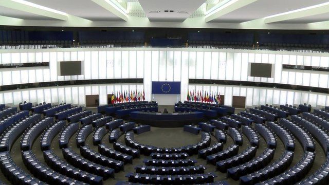 European parliament in Strasbourg