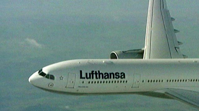 Lufthansa airplane