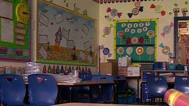 Empty classroom