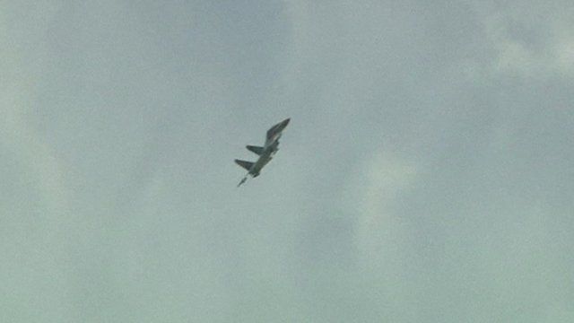Still from file footage of Ukrainian military jet