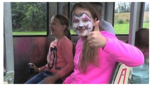 A Chernobyl child enjoys her break in Northern Ireland