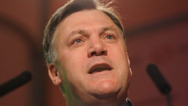 Shadow chancellor Ed Balls