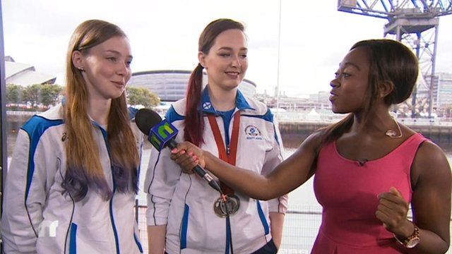 Ayshah talks to commonwealth games shooting athletes and sisters Seonaid and Jen McIntosh