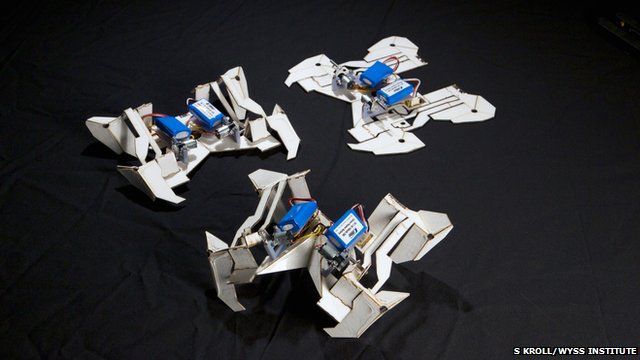 Self-folding robots (c) S Kroll/Wyss Institute