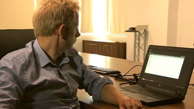 Mike Sergeant at a computer screen
