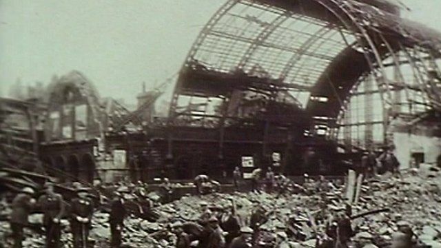 Aftermath of Middlesbrough train station bomb