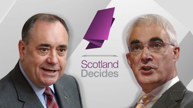 Alex Salmond and Alistair Darling
