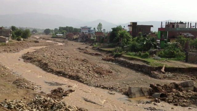 Flooded area