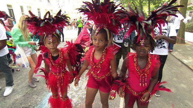 Children performing at the Notting Hill Carnival