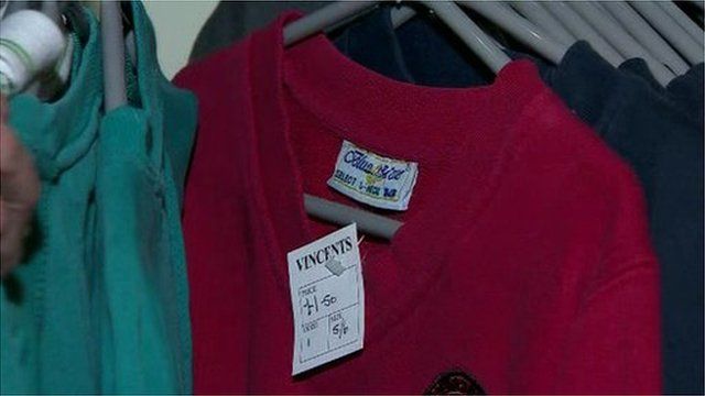 School jumper for sale in St Vincent De Paul shop