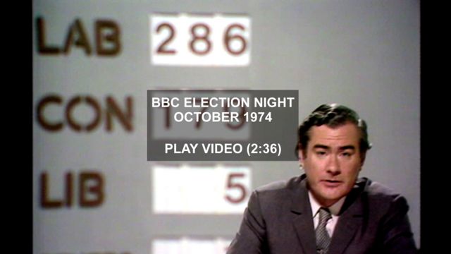 BBC General Election programme - October 1974
