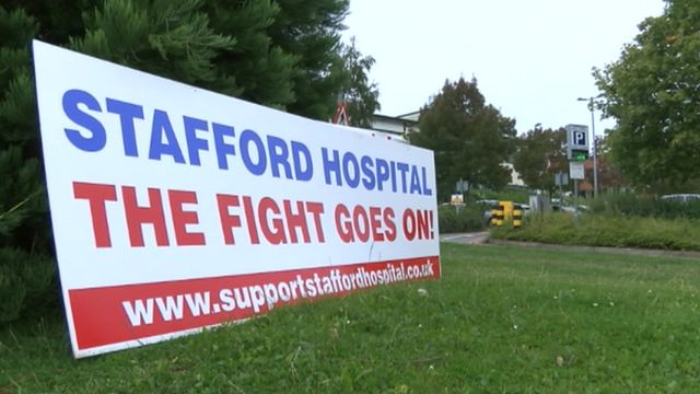 Stafford Hospital protest sign