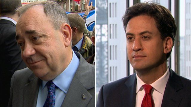 Alex Salmond and Ed Miliband