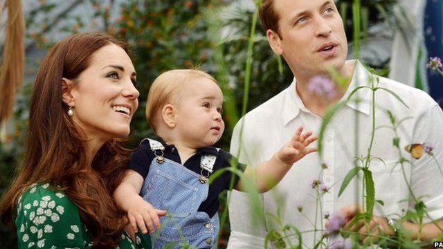 Duke and Duchess of Cambridge and Prince George