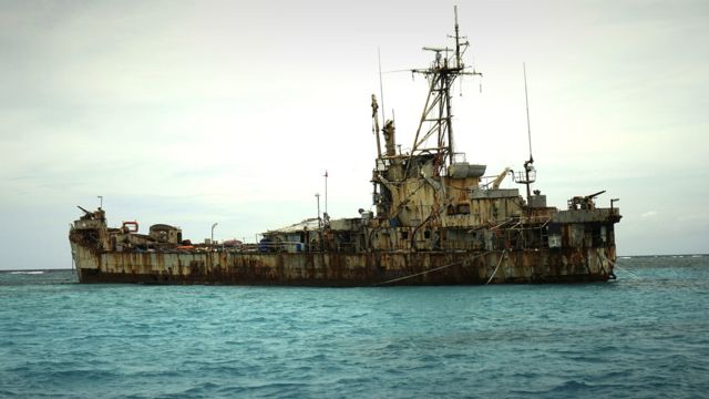 A Drone S View Of Philippine Ship Sierra Madre BBC News    77494067 1920x1080shipflypastdsc00981 