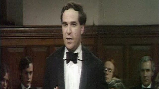 Leon Brittan debating in 1979.
