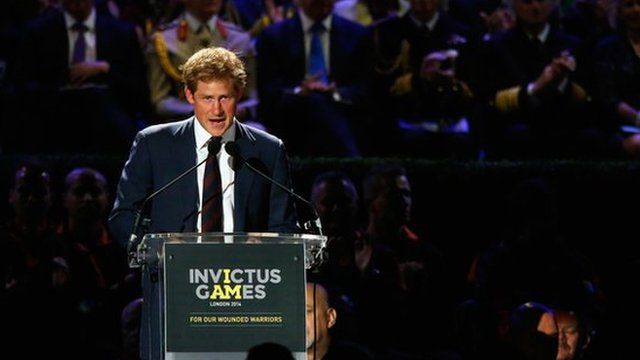 Prince Harry opening Invcitus Games