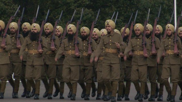 British Army honours Sikh role in World War One - BBC News