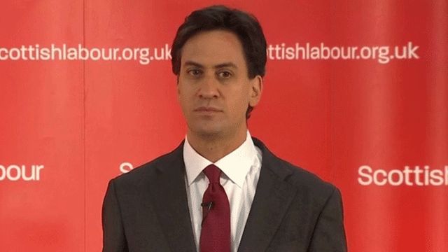 Ed Miliband in Glasgow