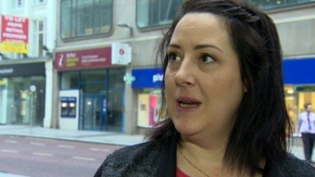 Woman gives her opinion on the Scottish referendum vote