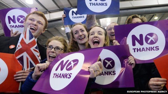 Better Together campaigners celebrate