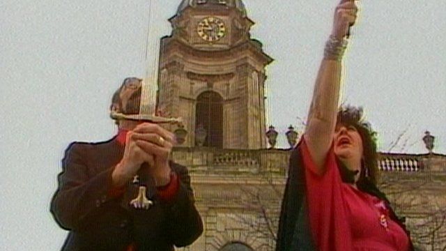 White witches in Birmingham city centre