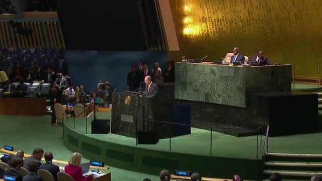 Ban Ki-moon opens UN General Assembly
