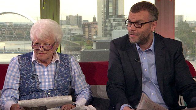 Ruth Wishart and Tim Montgomerie
