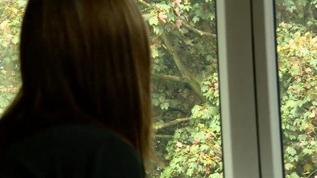 Abused anonymous woman