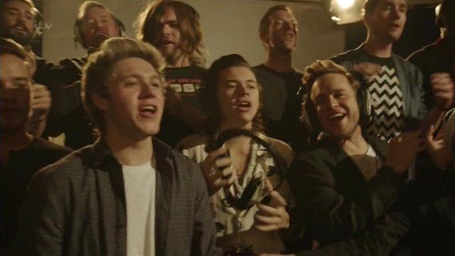 One Direction and Olly Murs record Do They Know It's Christmas