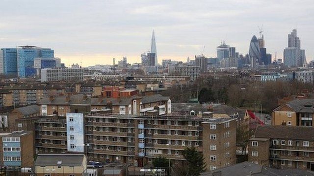 A view of East London, where the school is based