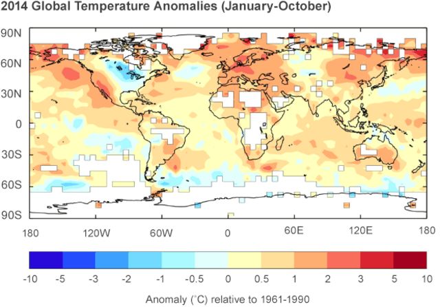 World on course for warmest year