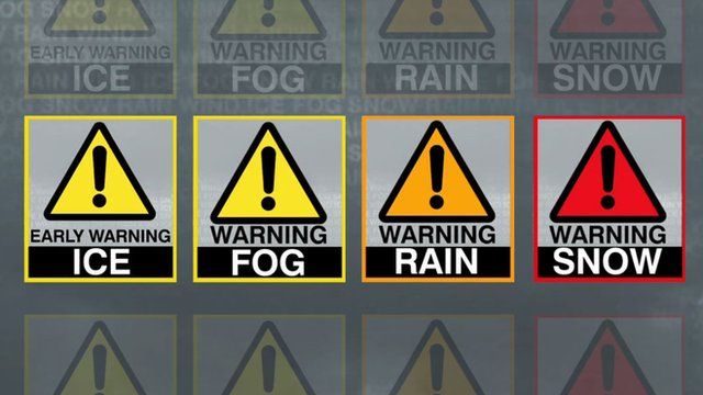 Met office weather warnings explained - BBC News