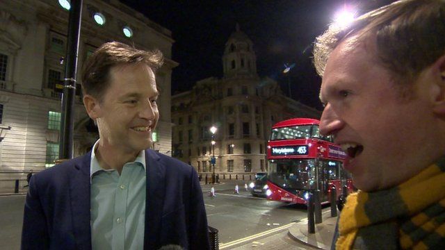 Westminster Christmas parties: Nick Clegg's drinks - BBC News