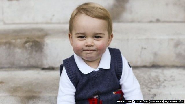 Prince George photographs released by Prince William and Catherine